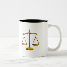 Échelles de justice - tasse