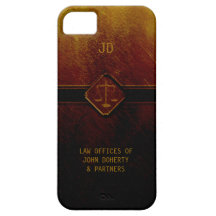 Échelles de monogramme de justice coque iPhone 5