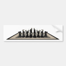 Échiquier avec des pièces d'échecs : autocollants pour voiture