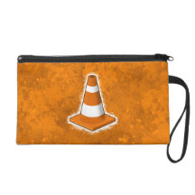 Éclaboussure de cône de sécurité routière pochettes avec dragonne