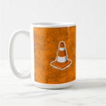 Éclaboussure de cône de sécurité routière tasse à café