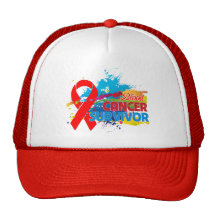 Éclaboussure de couleur - survivant de Cancer de s Casquette