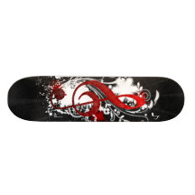Éclaboussure de fleurs de remous pointillée par no skateboard customisable