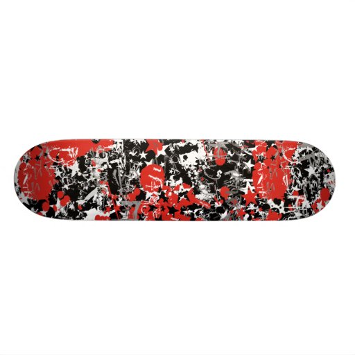 Éclaboussure de peinture d'étoile skateboards customisés