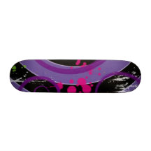 Éclaboussure pourpre plateaux de skateboards customisés