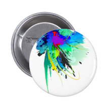 Éclaboussures abstraites de peinture de paon pin's