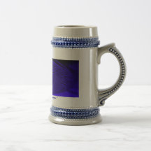 Éclat de bleu royal tasse à café