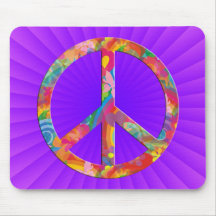Éclat de royalpink de la paix | de flower power tapis de souris