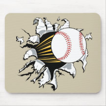 Éclateuse de base-ball tapis de souris