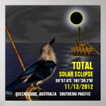 Éclipse solaire totale 11/13/2012 affiche
