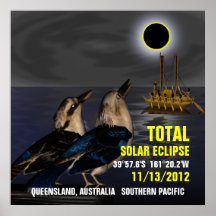 Éclipse solaire totale 11/13/2012 posters