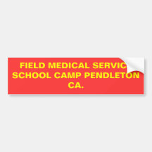 ÉCOLE CAMP PENDLETON CA DE SERVICE MÉDICAL DE CHAM ADHÉSIF POUR VOITURE