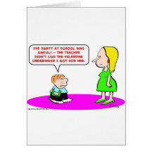 école de sous-vêtements de valentine cartes