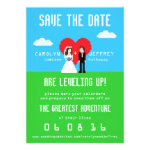 Économies à 8 bits adorable ringardes la date invitation
