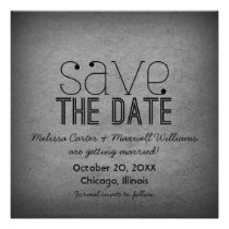 Économies à la mode de grunge l'invitation de date invitations
