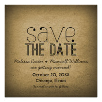Économies à la mode de grunge l'invitation de date invitations