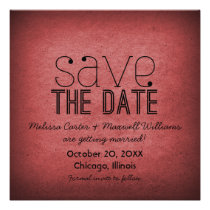 Économies à la mode de grunge l'invitation de date invitations