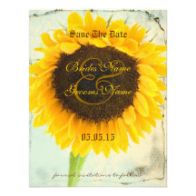 Économies affligées de mariage de tournesol de dam cartons d'invitation