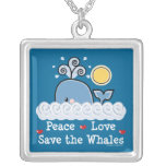Économies d'amour de paix le collier de baleines