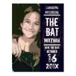 Économies de bat mitzvah de groupe de rock la date carte postale