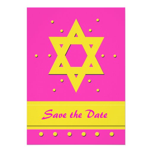 Économies de bat mitzvah la carte d'invitation de 