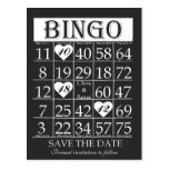 Économies de bingo-test carte postale noire et bla