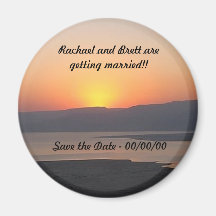 Économies de coucher du soleil la date - magnet ! aimant