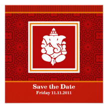 Économies de Ganesha la date Faire-parts