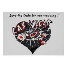 Économies de Las Vegas le coeur de date Bristols Personnalisés