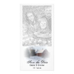 Économies de mariage campagnard de grange couverte cartes de vœux avec photo