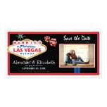 Économies de mariage de destination de Vegas la da Cartes De Vœux Avec Photo