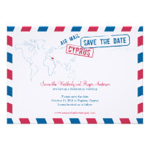 Économies de mariage de la poste aérienne de la Ch Invitation