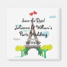 Économies de mariage de Paris l'aimant de date