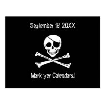 Économies de mariage de pirate la carte postale de