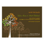 Économies de mariage de région boisée d'arbres d'a faire-parts