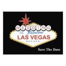 Économies de mariage de Vegas le faire-part de dat