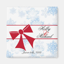 économies de mariage d'hiver le chic de fantaisie  magnets pour réfrigérateur