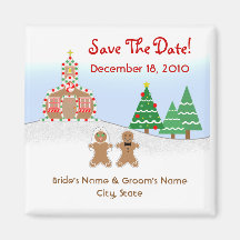 Économies de Noël/mariage d'hiver l'aimant de date