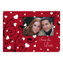 Économies de photo de mariage de Saint-Valentin le Invitations Personnalisables