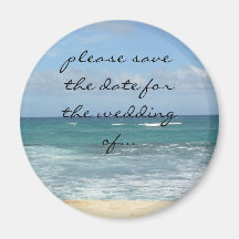 économies de plage la date magnets