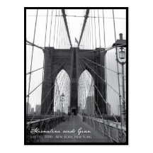 Économies de pont de Brooklyn la date Carte Postale