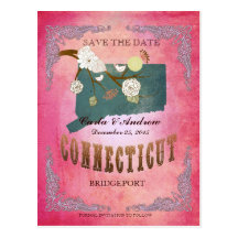Économies de rose la date - carte de CT avec de be Carte Postale