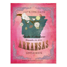 Économies de rose la date - carte de l'Arkansas av Cartes Postales
