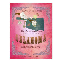 Économies de rose la date - carte de l'Oklahoma av Cartes Postales