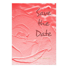 Économies de rouge l'invitation rose de date