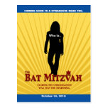 Économies de star de cinéma de bat mitzvah la date cartes postales