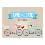 Économies de toile de mariage de bicyclette de sty cartes postales