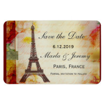 Économies de Tour Eiffel la date Magnet