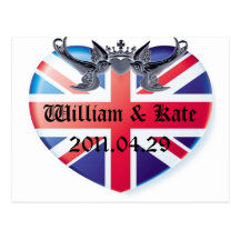 Économies de William et de Kate 2011.04.29 la date Carte Postale