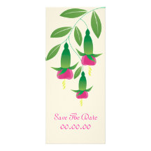 Économies luxueuses de fleur fuchsia l'invitation 